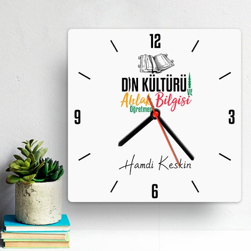 Din Öğretmenine Hediye Duvar Saati