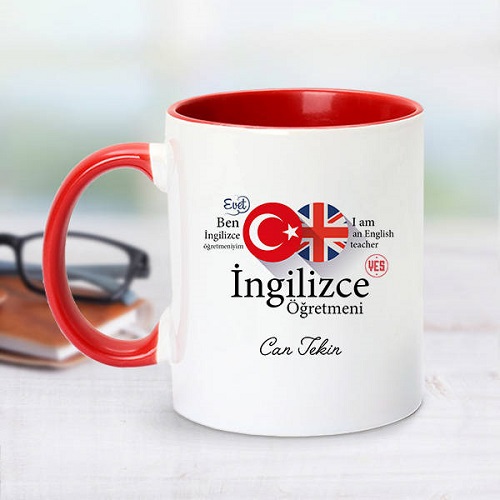 Kırmızı Kupa Bardak İngilizce Öğretmenlerine Özel