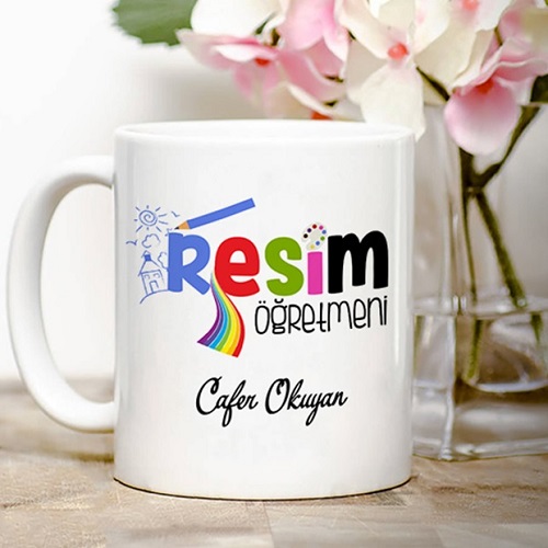 Resim Öğretmenine Hediye Kupa Bardak