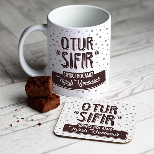 Sıfırcı Hoca Kupa Bardak ve Bardak Altlığı