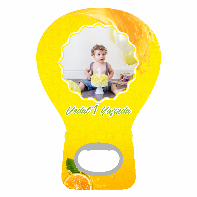 Limon Temalı Balon Açacak Magneti