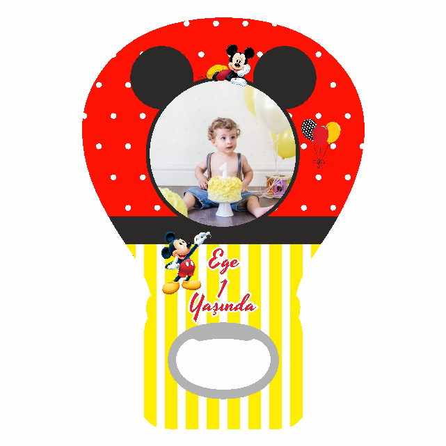 Mickey Mouse Temalı Balon Açacak Magneti