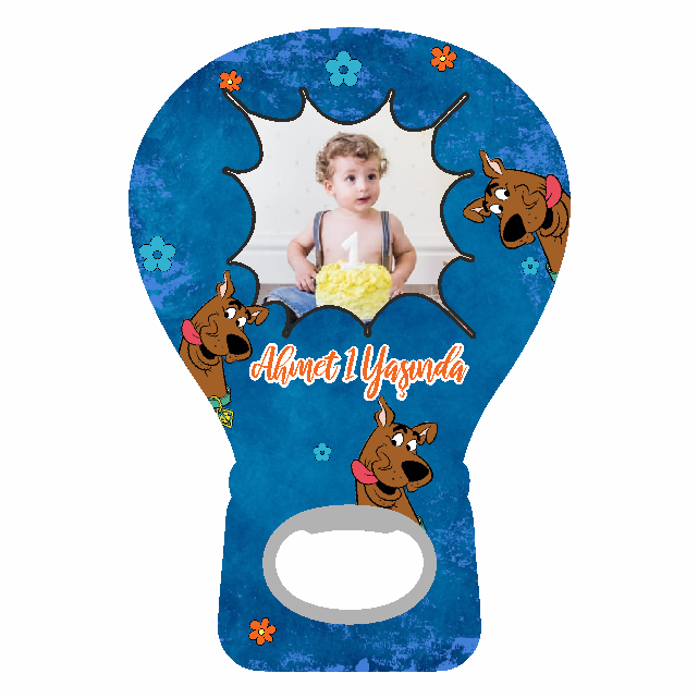 Scooby Doo Temalı Balon Açacak Magneti